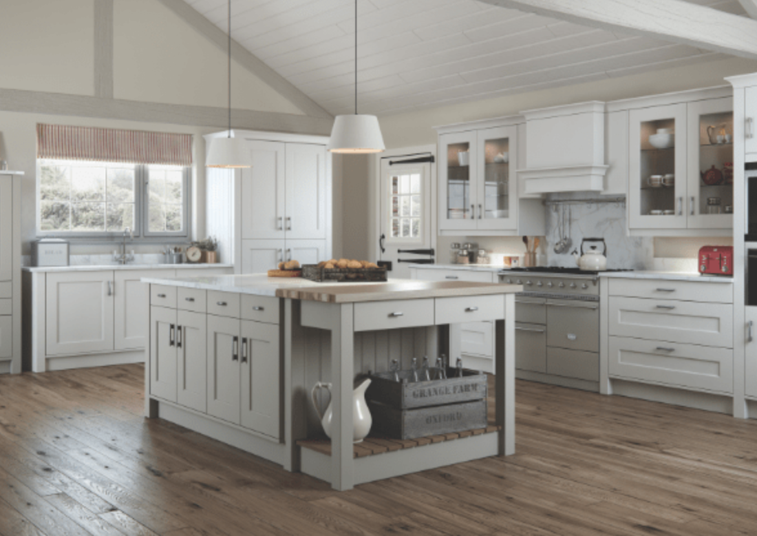 vaulted-ceiling-kitchen-oak-floor-island How We Plan and Fit a Small Kitchen, Start to Finish